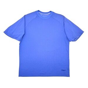 Patagonia Go-To Shirt Mens Medium Lago Blue Organic Cotton Made USA